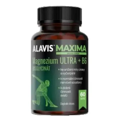 Alavis Maxima Magnezium ULTRA + B6 60 kapslí