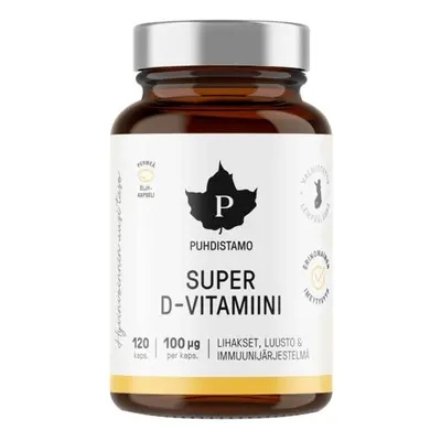 Puhdistamo Super Vitamin D 4000iu 60 kapslí