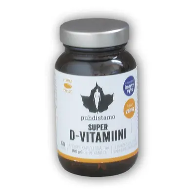 Puhdistamo Super D-Vitamiini 4000IU 60 kapslí