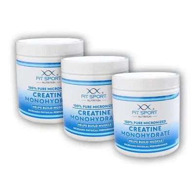 FitSport Nutrition 3x 100% Pure Micronized Creatine Monohydrate 330g