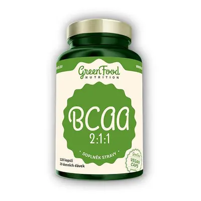 GreenFood Nutrition BCAA 2:1:1 120 vegan kapslí