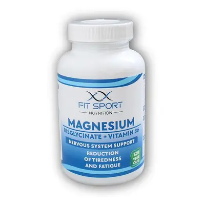 FitSport Nutrition Magnesium Bisglycinate + Vitamin B6 120 vege caps