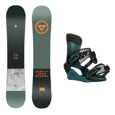 Gravity Cosa 24/25 pánský snowboard + Gravity Drift steel green vázání