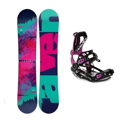 Raven Satine snowboard + Raven Fastec FT360 black/fuchsia vázání