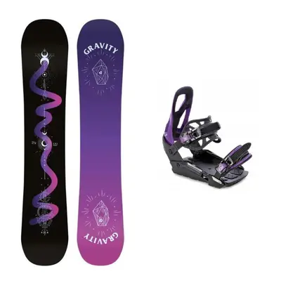 Gravity Sirene Black 24/25 dámský snowboard + Raven S230 Black/violet vázání