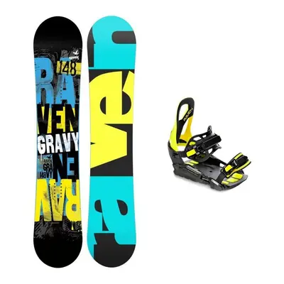 Raven Gravy junior mini dětský snowboard + Raven S230 lime vázání