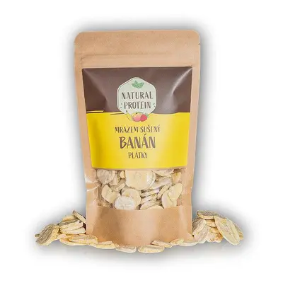 Natural Protein Mrazem sušené banány - plátky 50g