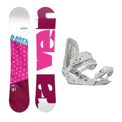 Raven Style Pink dámský snowboard + Gravity G2 Lady white vázání