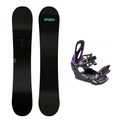 Raven Pure mint dámský snowboard + Raven S230 Black/violet vázání