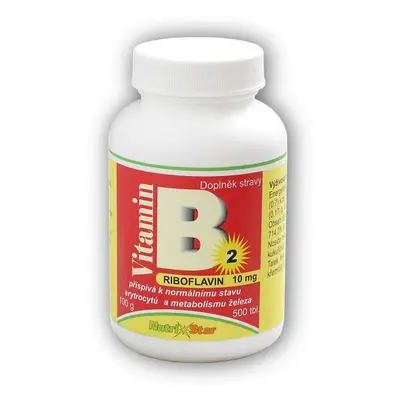 Nutristar Riboflavin vitamín B2 10mg 500 tablet