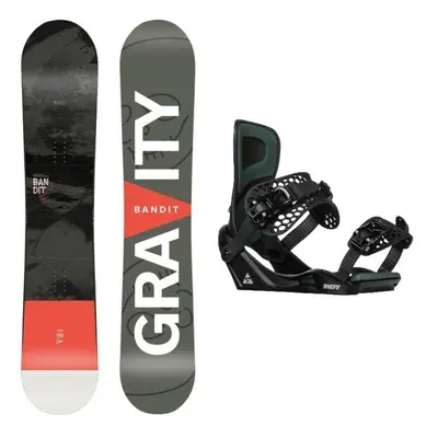 Gravity Bandit pánský snowboard + Gravity Indy black/moss vázání