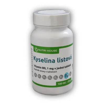 Nutri House Vitamin B9 Kyselina listová 100 tablet