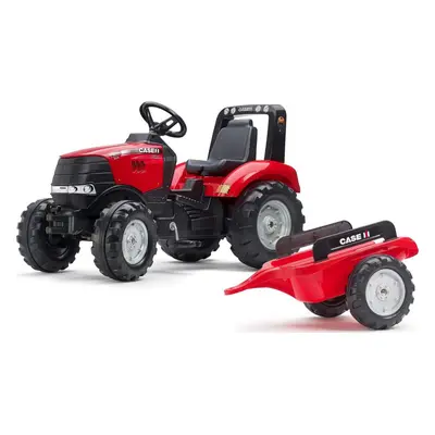 Falk Šlapací traktor 996AB Case IH Puma 240CVX s vlečkou - červený