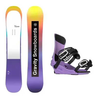 Gravity Thunder 24/25 dámský snowboard + Gravity Fenix levander vázání