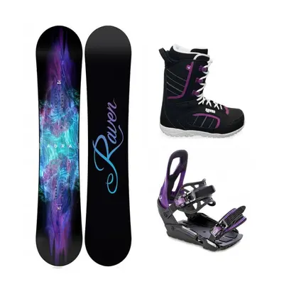 Raven Aura dámský snowboard + Raven S230 Black/violet vázání + Raven Diva boty