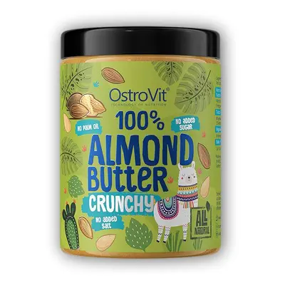 Ostrovit 100% almond butter crunchy 1000g mandlové křupavé máslo