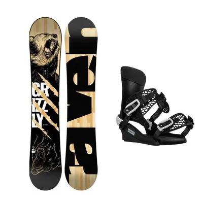 Raven Grizzly snowboard + Gravity Drift black/white vázání