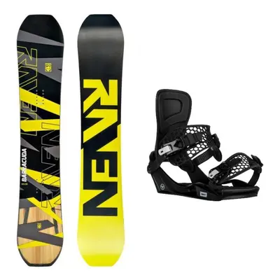 Raven Barracuda Carbon Lime pánský snowboard + Gravity Indy black pánské snb vázání