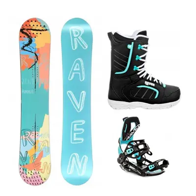 Raven Anna snowboard + Raven Fastec FT360 black/mint vázání + Raven Diva black/mint boty