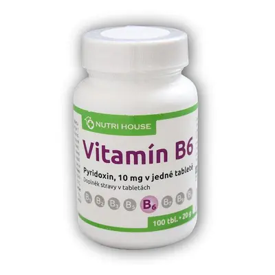 Nutri House Vitamin B6 Pyridoxin 10mg 100 tablet