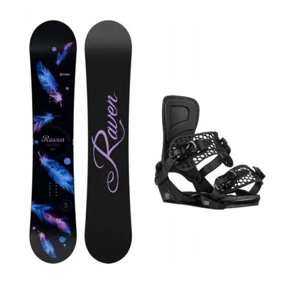 Raven Mia Black dámský snowboard + Gravity Rise black vázání