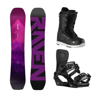 Raven Destiny snowboard + Gravity Rise black vázání + Gravity Bliss black/white boty