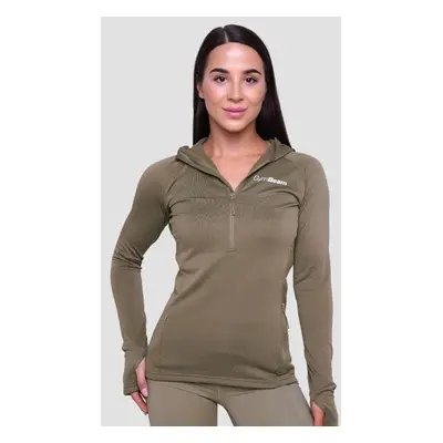 GymBeam Women‘s Pulse 1/2 Zip Running Sweatshirt Vetiver