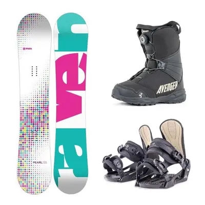 Raven Pearl white snowboard + Beany Junior vázání + Beany Avenger BS boty