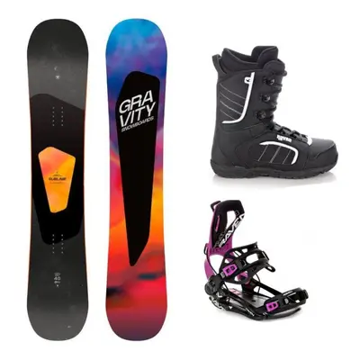 Gravity Sublime 24/25 snowboard + Raven Fastec FT360 black/fuchsia vázání + Raven Target obuv