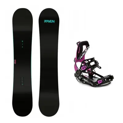 Raven Pure mint dámský snowboard + Raven Fastec FT360 black/fuchsia vázání