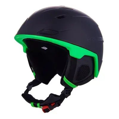 Blizzard Double black matt/neon green big logo