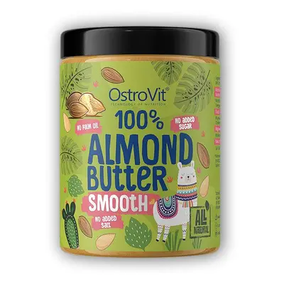 Ostrovit 100% almond butter smooth 1000g mandlové jemné máslo