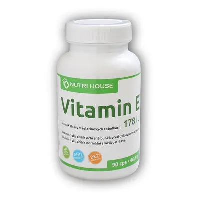 Nutri House Vitamin E 178IU 90 kapslí