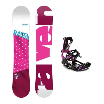 Raven Style Pink dámský snowboard + Raven Fastec FT360 black/fuchsia dámské snowboardové vázání