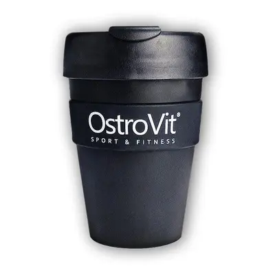 Ostrovit Mug 340ml černý hrnek se šroubovacím víčkem