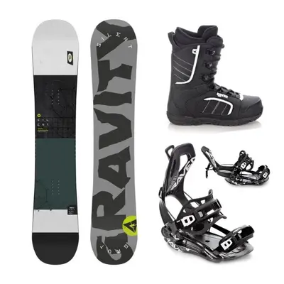 Gravity Silent 24/25 snowboard + Raven Fastec FT360 black vázání + Raven Target obuv