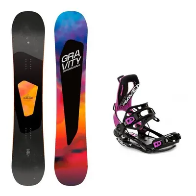 Gravity Sublime 24/25 dámský snowboard + Raven Fastec FT360 black/fuchsia vázání