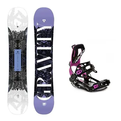 Gravity Trinity 24/25 dámský snowboard + Raven Fastec FT360 black/fuchsia vázání