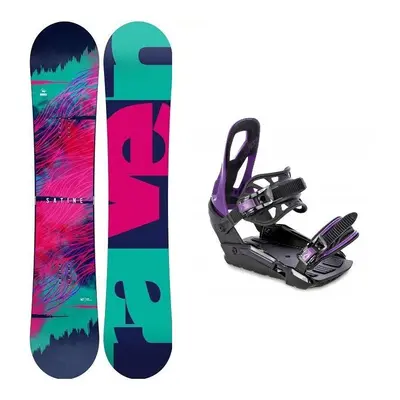 Raven Satine dámský snowboard + Raven S230 Black/violet vázání