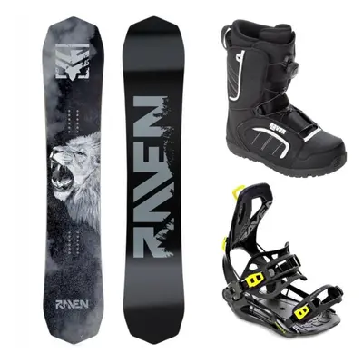 Raven Lion snowboard + Raven RAGE Fastec FT360 black/lime vázání + Raven Target ATOP obuv