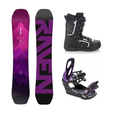 Raven Destiny snowboard + Raven S230 Black/violet vázání + Raven Target obuv