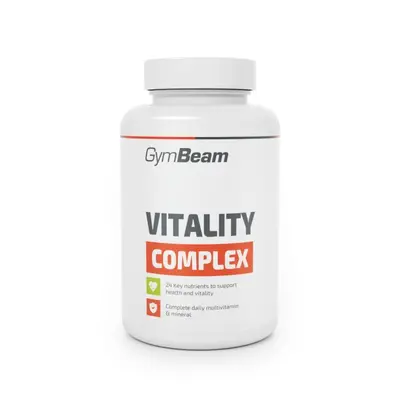 GymBeam Multivitamín Vitality complex 120 tab. POUZE bez příchuti (VÝPRODEJ)