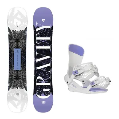 Gravity Trinity 24/25 dámský snowboard + Gravity Fenix white/lavender vázání