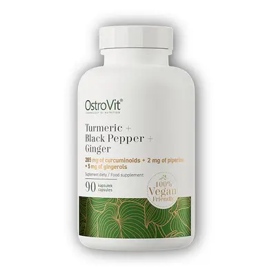 Ostrovit Turmeric + Black peper + Ginger 90 tablet kurkuma, černý pepř, zázvor