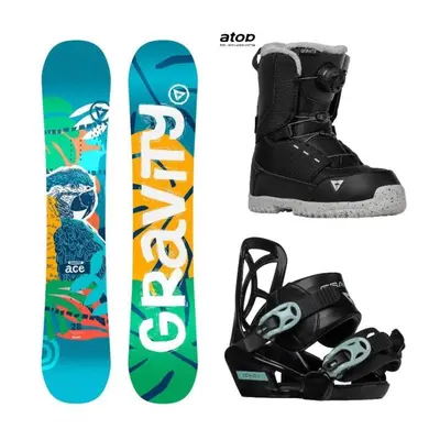 Gravity Ace dětský snowboard + Gravity Cosmo vázání + Gravity Micro Lite Atop boty