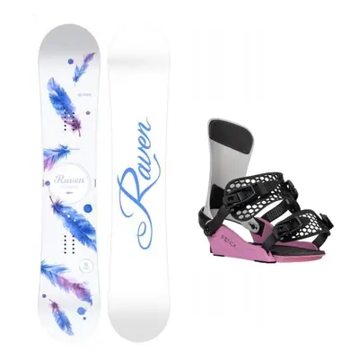 Raven Mia White dámský snowboard + Gravity Fenix grey/rose vázání