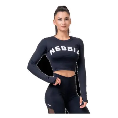 Nebbia SPORTY HERO crop top s dlouhým rukávem 585