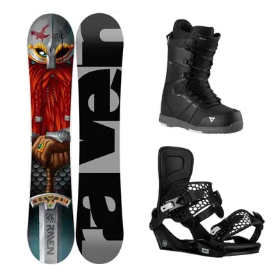 Raven Dwarf pánský snowboard + Gravity Indy black vázání + Gravity Void black/grey boty