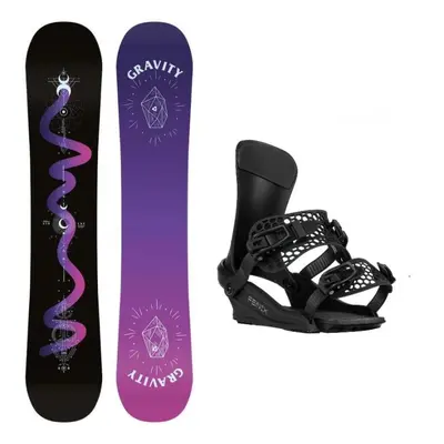 Gravity Sirene Black 24/25 dámský snowboard + Gravity Fenix black vázání