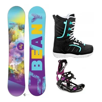 Beany Meadow snowboard + Raven Fastec FT360 black/fuchsia + Raven Diva black/mint boty